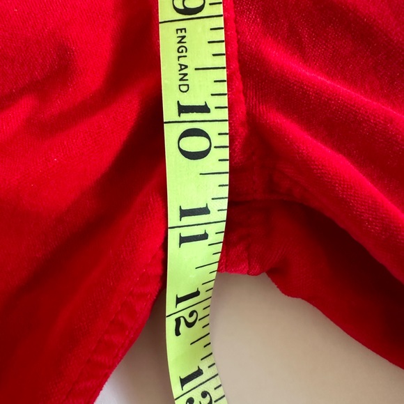 RE/DONE, RE/DONE Originals Velvet Crop Kick Flare Jeans In Red, Size 25 - Picture 8 of 10